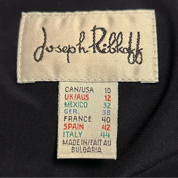 Joseph Ribkoff Black Sleeveless Tunic with Gold Accents - Picture 4 of 4